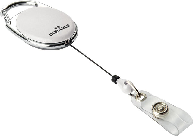 Langlebiger Jojo-Stil – 8324 Jojo für Kartenhalter, Druckknopfkabel, weiß, 0,8 m, 10er-Packung. 832402 1 Packung