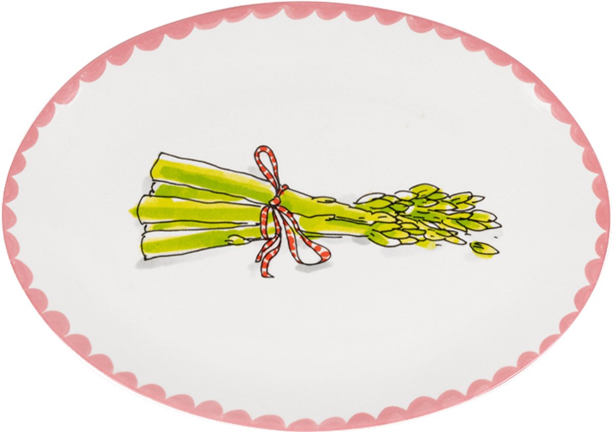Blond amsterdam , everyday: ovale schaal 27 cm asparagus