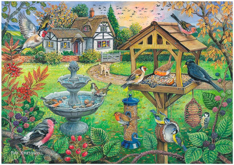 House of puzzles bird table - legpuzzel 500 xl stukjes - dieren thema