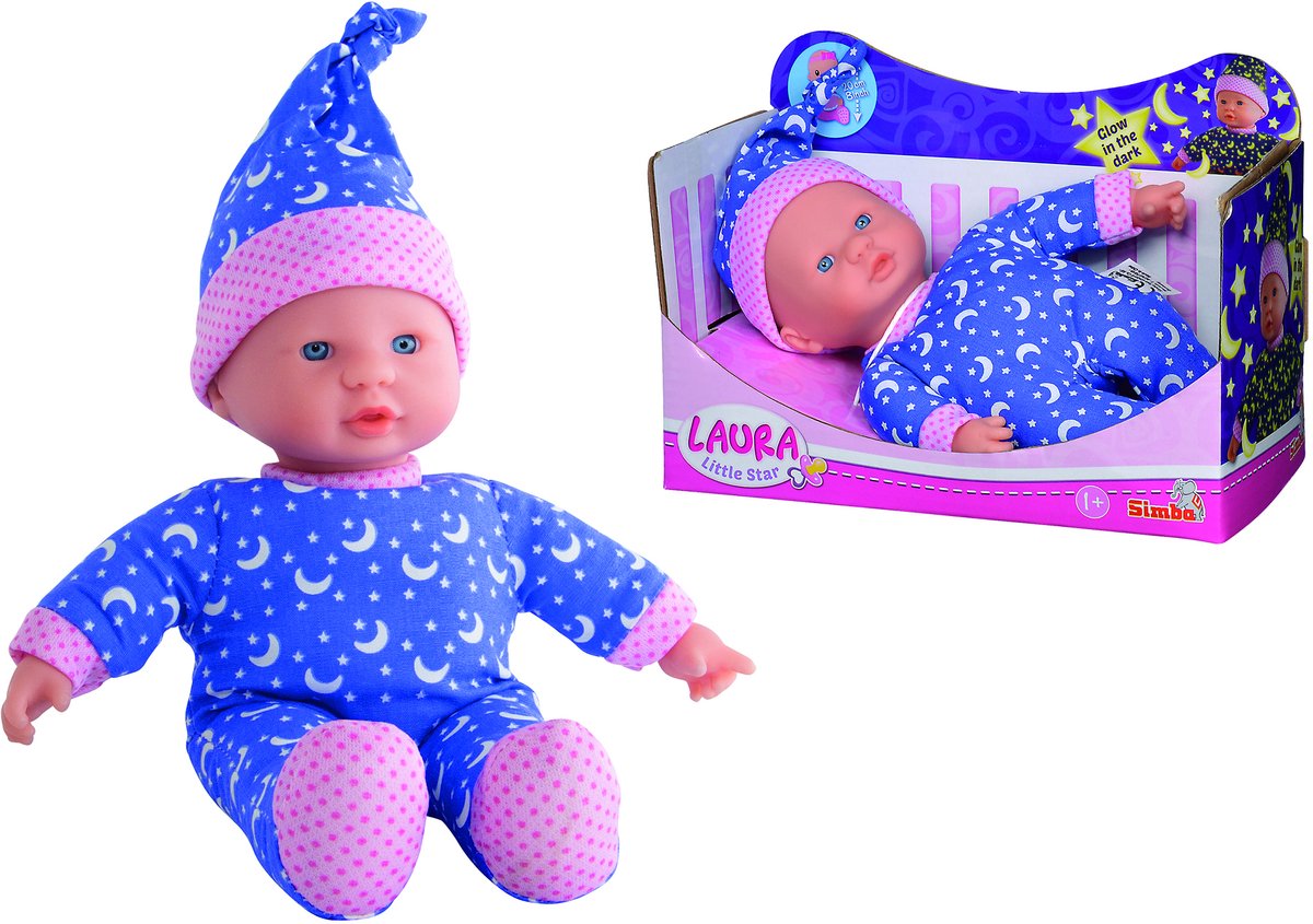 Simba Laura Little Star Babypuppe leuchtet im Dunkeln 105010010