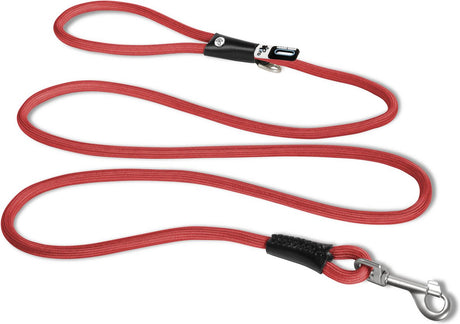 Curli Stretch-Komfortleine rot - Hundeleine - 180x0,8 cm rundes Nylon ø 8 mm