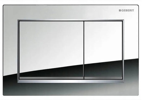 Geberit Sigma20 Bedienplatte - 2-Tasten-Unterputz - Rechtecktasten - gl.chr. matchr. gl.chr.