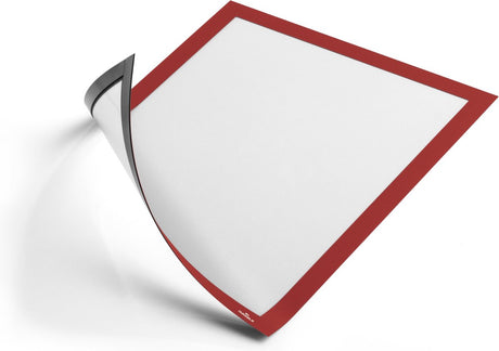 Durable 486903 DuraFrame magnetisch A4 - 4869 Magnetrahmen DIN A4 rot (B x H) 238 mm x 324 mm 5 Stück