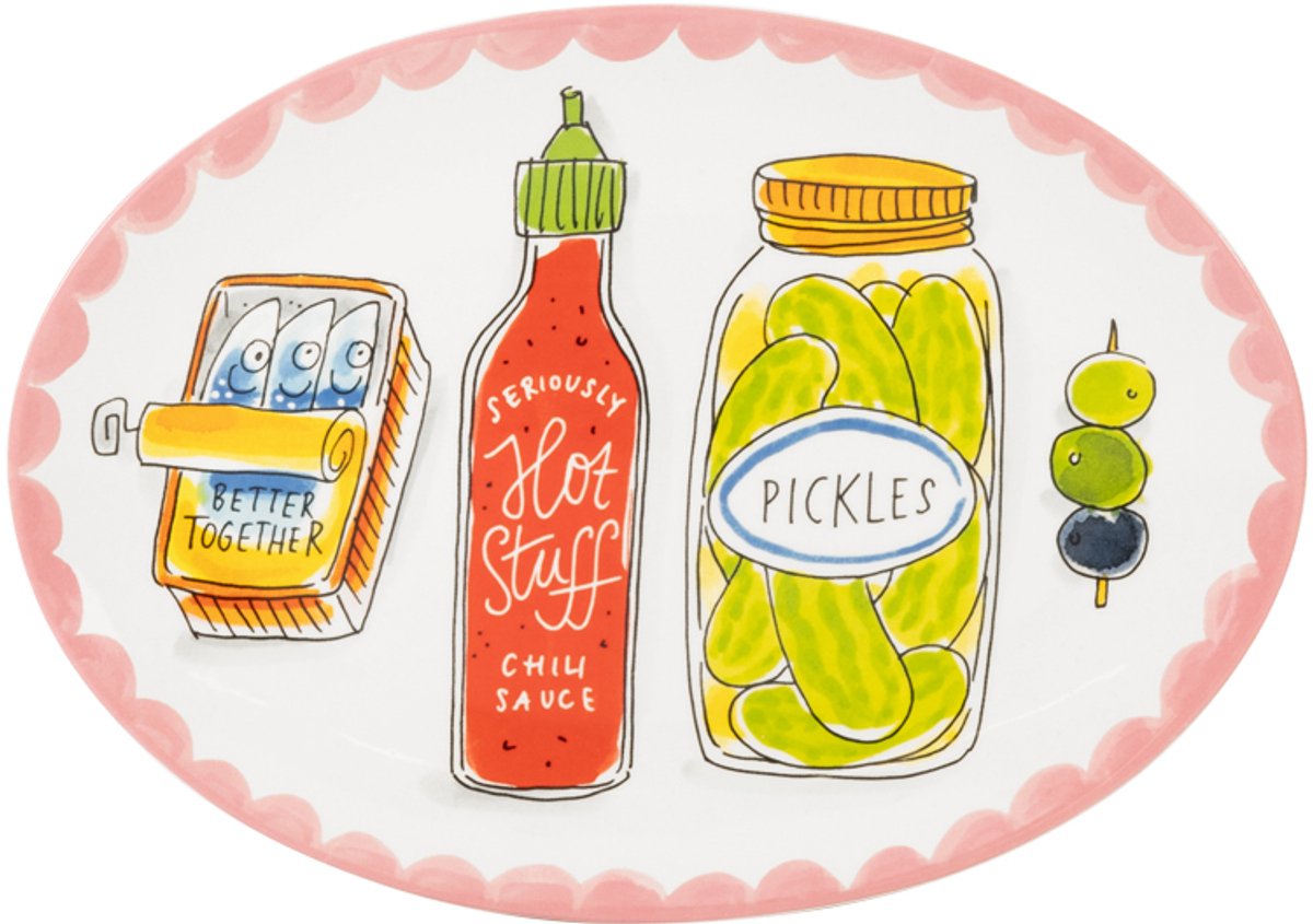 Blond amsterdam every day: bord 27 cm food icons