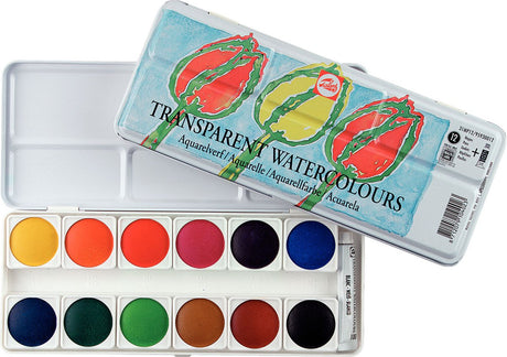 Talens transparentes Aquarellfarben-Set 31mp12