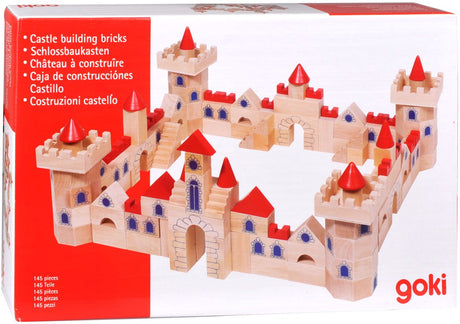 Goki Holzbausteine ​​Schloss, 145 Teile.