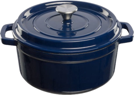 Brandless sans marque grand feu – emaillierter Schmortopf aus Gusseisen – 3,5 ltr. - blau