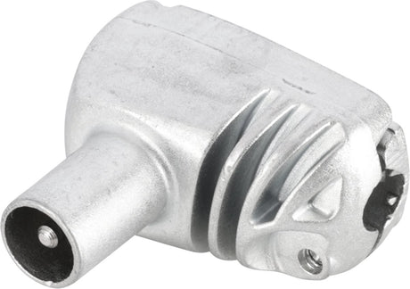 Q-link coax stekker - kabelkeur - haakse uitvoering - male connector - metalen behuizing - geschikt voor aansluiting van tv, radio en videosystemen - betrouwbare signaaloverdracht