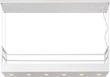 Lucide miravelle - hanglamp - 6xgu10 - wit