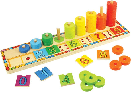 Bigjigs-Spielzeug zum Zählen lernen, Abakus – grünes Spielzeug