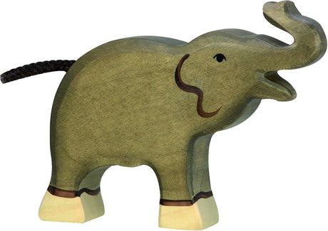 Goki Waldtiger Elefant, klein, Rüssel nach oben.