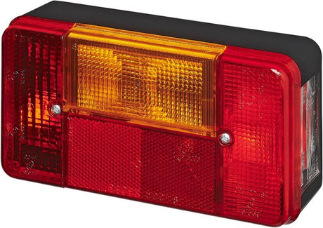 Proplus achterlicht aanhangwagen caravan - 5 functies - links - 194 x 104 mm - rood