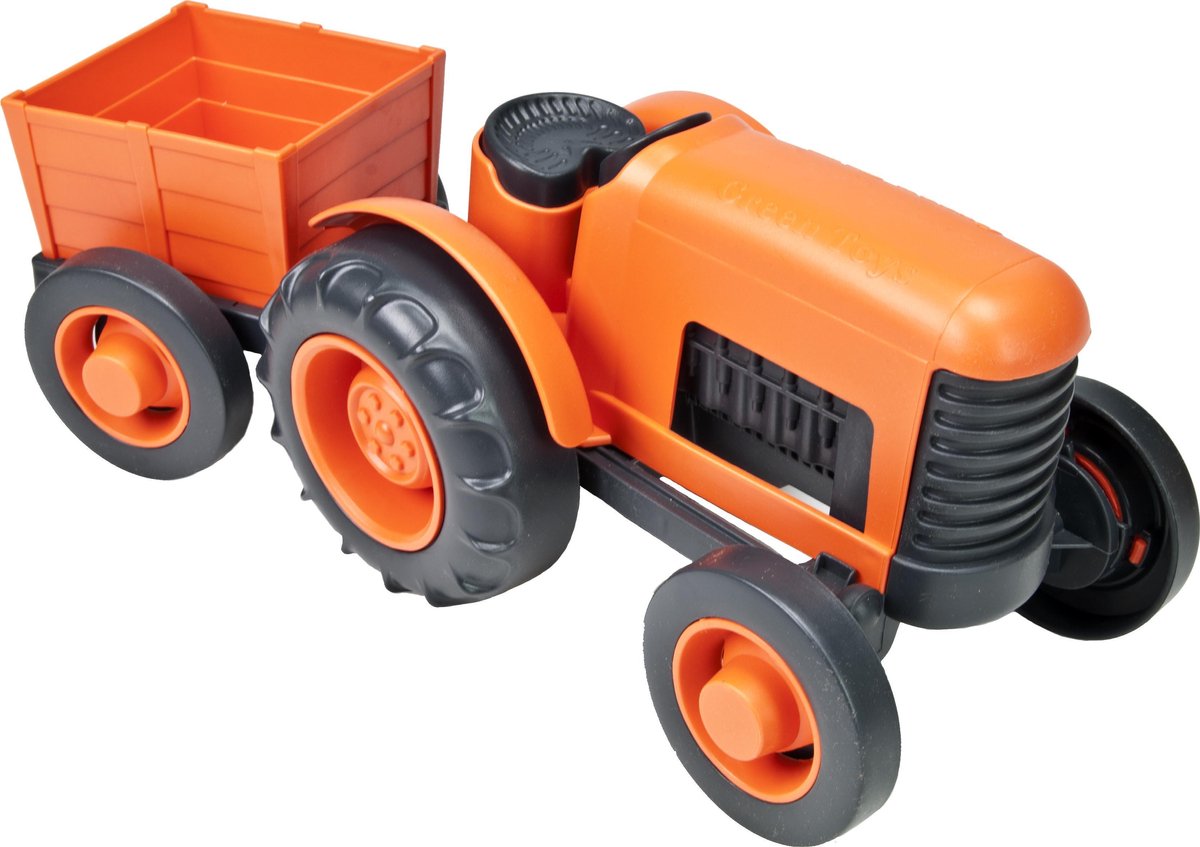 Grünes Spielzeug Spielzeug Spielzeugtraktor mit Anhänger - grünes Spielzeug