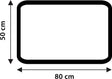 Differnz Popcorn-Badematte 50x80cm schwarz