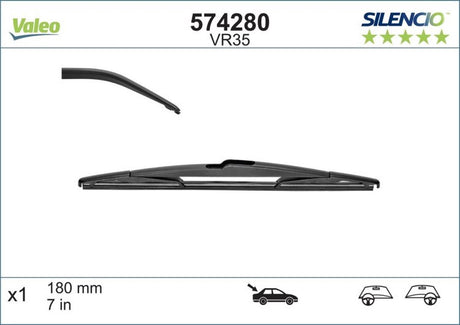 Valeo - Silencio VR35 Heckwischer - 18cm (1x)