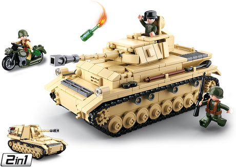 Deutscher Panzer der Sluban-Armee im Zweiten Weltkrieg (M38-B0693)