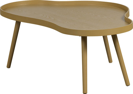 Woood Mae Beistelltisch – Kiefer MDF – Alpaka – 35 x 100 x 58
