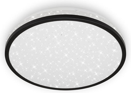 Briloner Acorus – LED-Deckenleuchte – Deckenleuchte – 3403-015 – Sternenhimmel-Effekt – Neutralweiß 4000 K – 12 W – 1200 lm – IP20 – 25.000 Stunden – ø28 x 7 cm