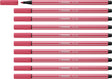 Stabilo pen 68 - premium viltstift - aardbeien rood - doos 10 stuks