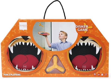 Scratch hand-disker duo - tijger en leeuw - met 1 magnetische disker - 3 jaar