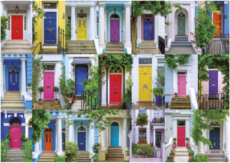 Educa - Puzzle 1000 Teile - Die Türen von Notting Hill