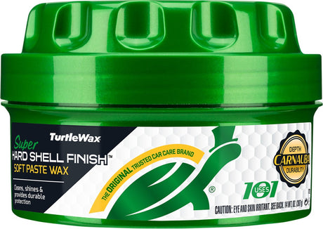 Turtle Wax Super-Hartschalen-Pastenwachs – einzigartige Mischung aus Reinigungsmitteln – entfernt tiefsitzenden Schmutz und leichte Oxidation – verbessert den Glanzgrad – Langzeitschutz gegen alle Wettereinflüsse – 397 Gramm