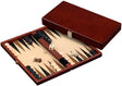 Philos backgammon cassette naxos - mahonie gebeitst met speelstenen