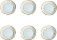 Medard de noblat - shadow aqua - dessertbord 20.5 cm - 6 delig - stoneware