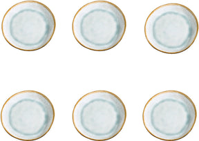 Medard de noblat - shadow aqua - dessertbord 20.5 cm - 6 delig - stoneware
