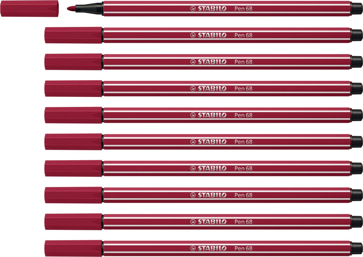 Stabilo Pen 68 – Premium-Filzstift – Heather Purple – Box mit 10 Stück