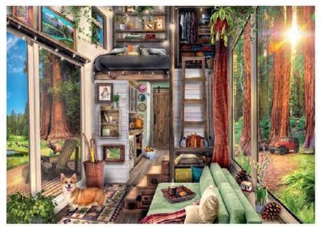 Ravensburger Jigsaw Puzzle winziges Haus in Redwood Forest, 1000st.