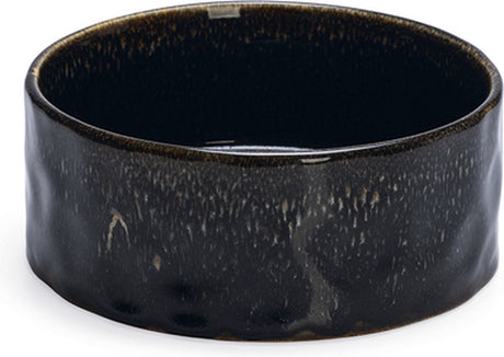 Designed by Lotte Jace Hundefutternapf – Futternapf Trinknapf – spülmaschinenfest – Keramik – Schwarz – 1200 ml XL