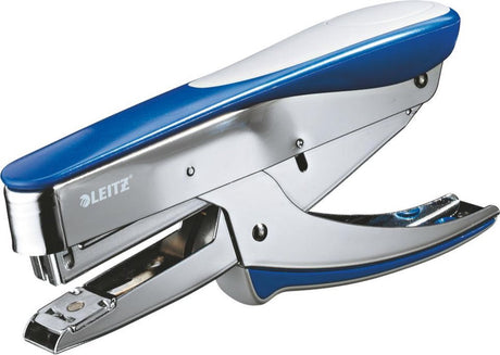 Leitz Heftgerät 55480033 blau, graues Metall