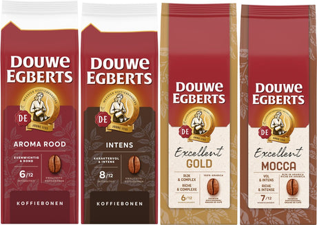 Douwe Egberts Kaffeebohnen-Sortenpaket – 4 x 500 Gramm