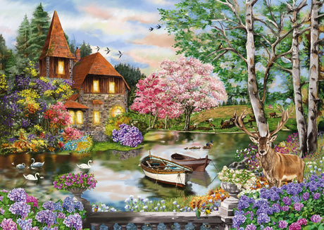 Schmidt - Puzzle - Haus am See - 1000 Teile - Erwachsene - ab 12 Jahren