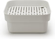 Brabantia sinkside afwasbak - vierkant - met afdruipschaal - light grey