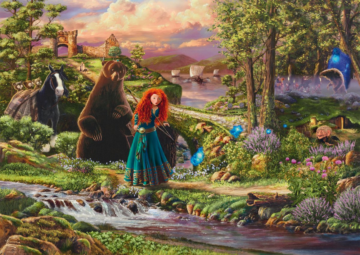 Schmidt Puzzle Disney Brave Merida 1000 Teile Zeichentrickfilm.