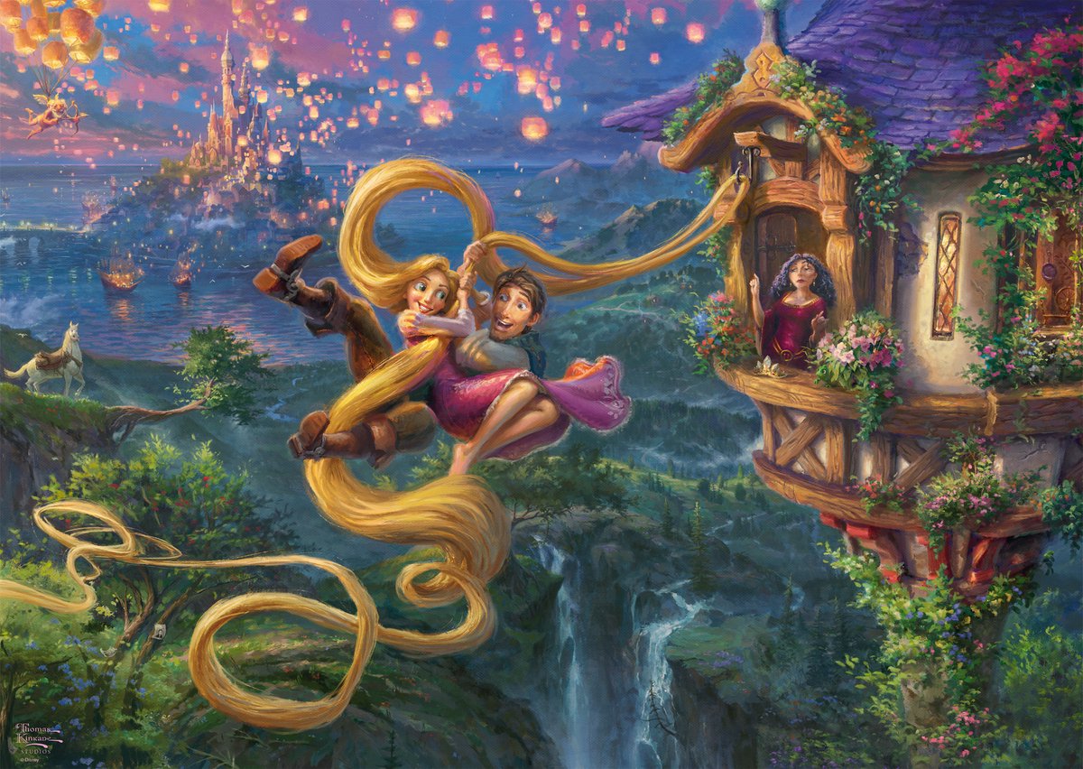 Schmidt Disney Puzzle Rapunzel Tangled – Cartoon-Puzzle 1000 Teile – ab 12 Jahren