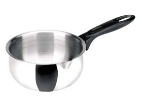 Ibili satinless with spout 18 cm steelpan zilver