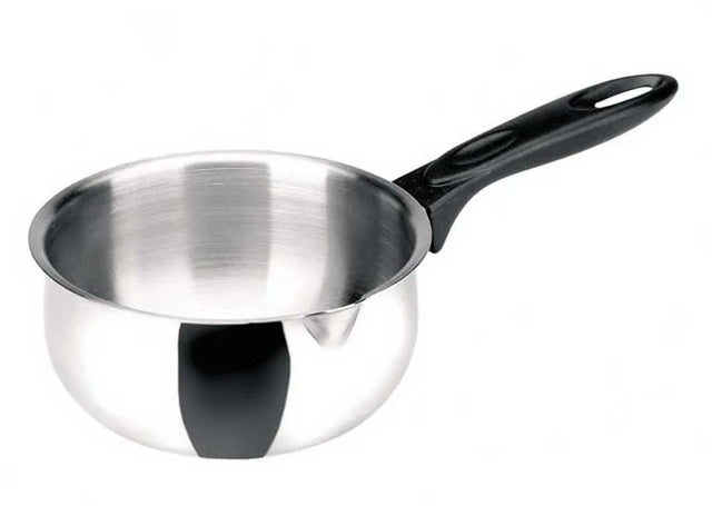 Ibili satinless with spout 18 cm steelpan zilver