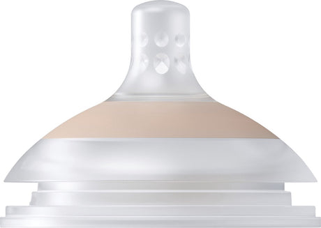 Difrax lovi mammafeel dynamische flessenspeen - 6+ maanden - medium - roze - 1 stuk