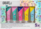 Erstelle es! Poptastic Handcreme-Körperlotion 5er-Pack