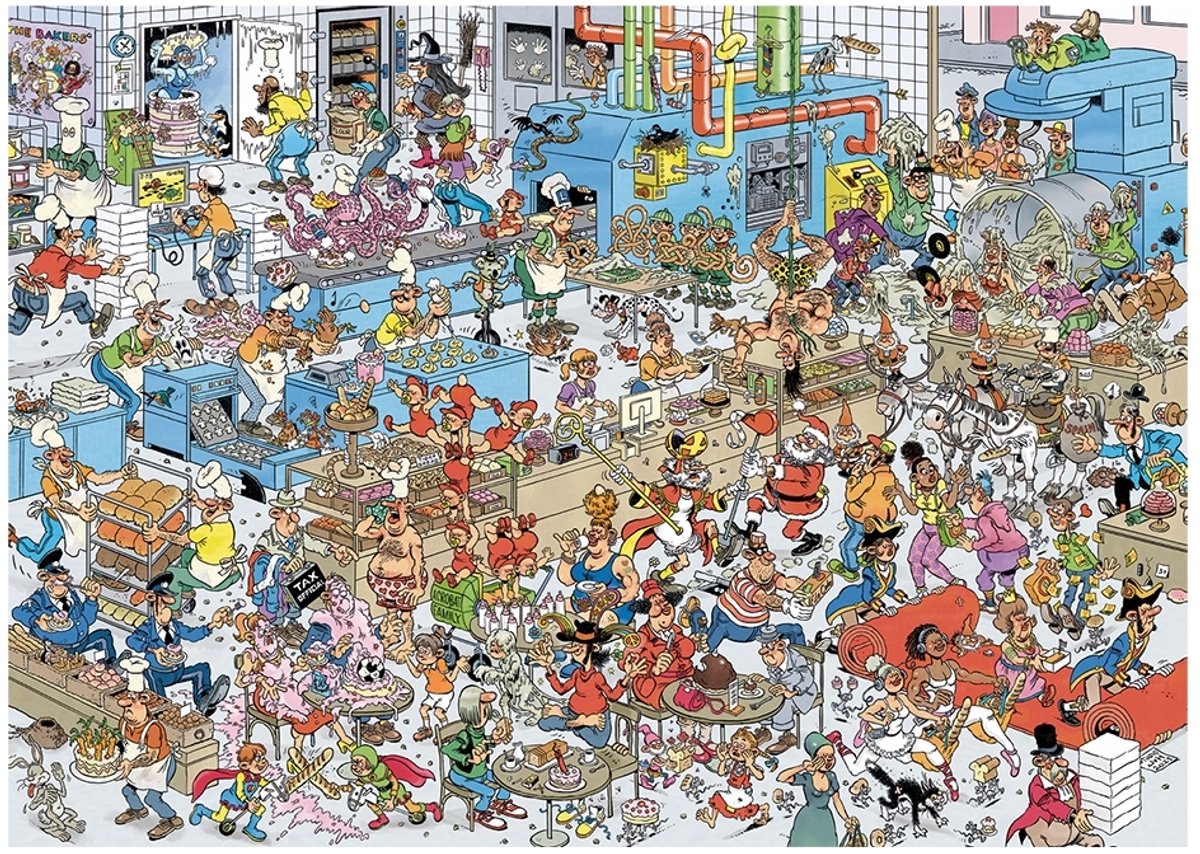 Jumbo Jan van Haasteren Puzzle - Die Bäckerei, 1000 Teile.