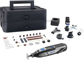 Dremel 8240-5 65 Platinum 12V Akku-Multitool-Set | inkl. 2 x 2 Ah Akku + Ladegerät | im Fall - f0138240jp