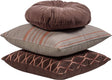 Woood Aziz Kissen – Samtstoff – Braun Natur – 3er-Set