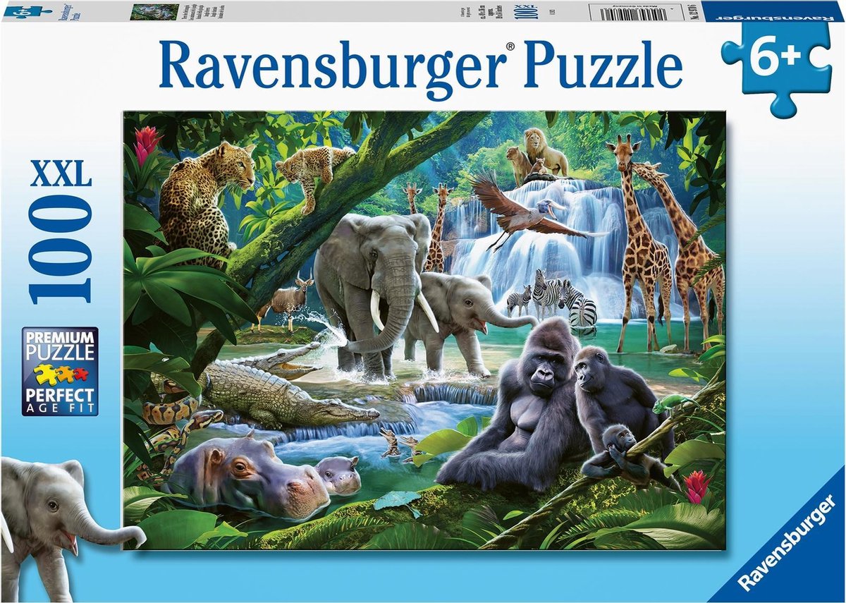 Ravensburger Puzzle Dschungeltiere - Puzzle - 100 Teile