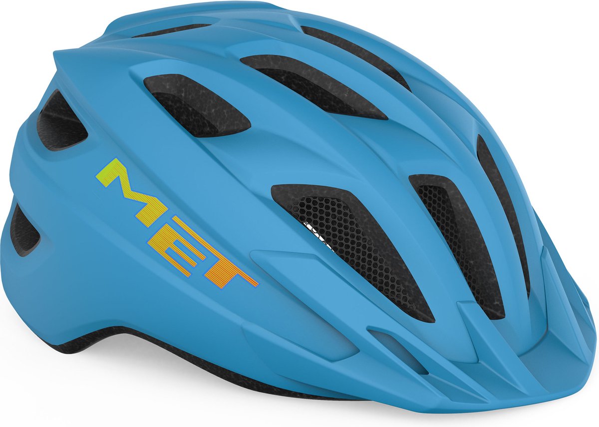Mit Crackerjack Mips Fahrradhelm Jungen Mädchen – Fahrradhelm Kinder – Größe Unisize (52–57 cm) – Cyan matt