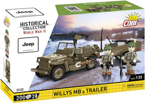 Cobi 3132 willys mb trailer