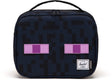 Herschel Thermotasche Minecraft Pop Quiz Lunchbox Little Enderman dunkelblau
