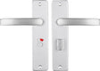Starx deurklink aluminium â€“ deurbeslag â€“ deurschild met toiletsluiting (wc57â€“5) â€“ deurklink blok